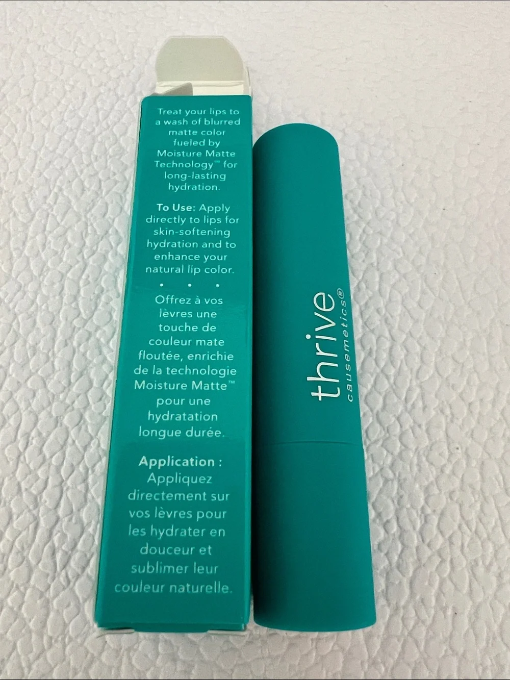Thrive Sheer Strength Moisturizing Matte Lip Tint in Dr. Elizabeth - petal pink